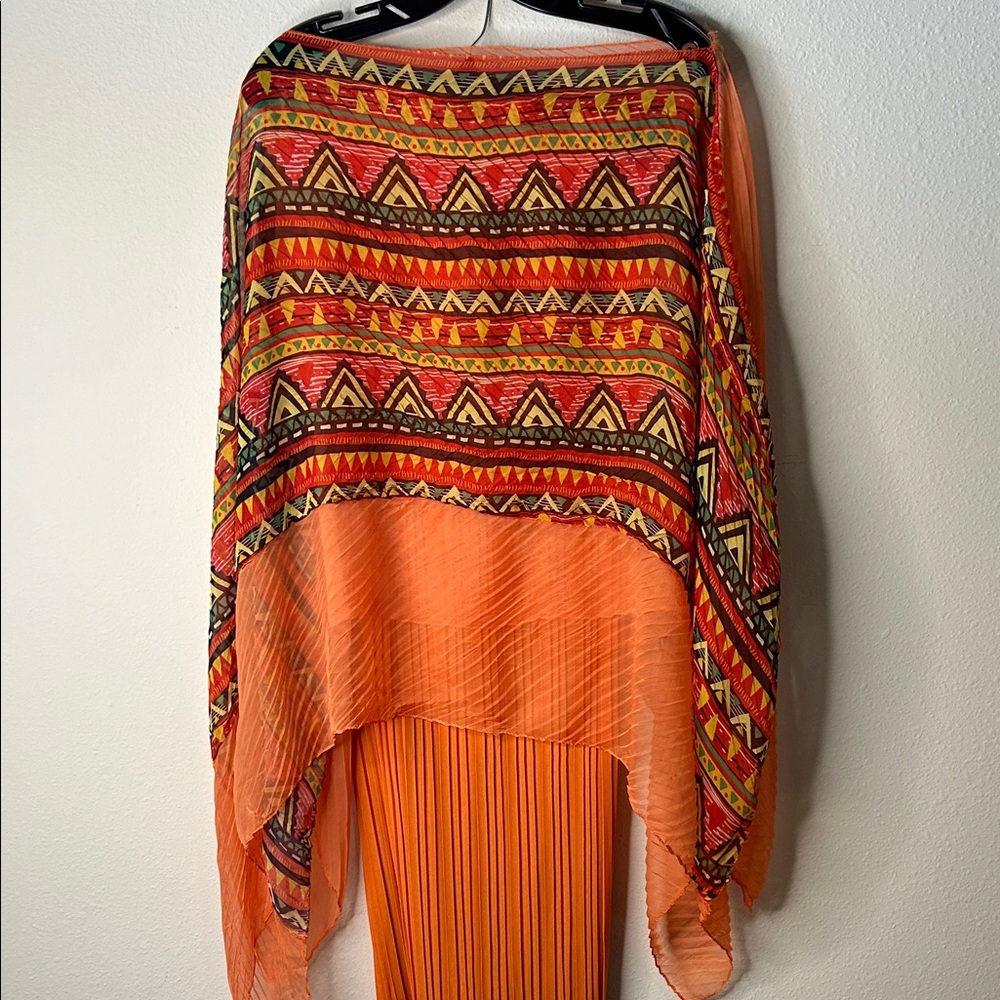 Orange Printed Women Palazzo Pants